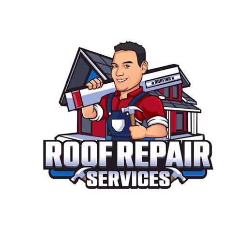 Roof Repair Services mascot logo