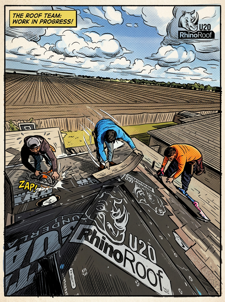 Roof Repair Services crew at work